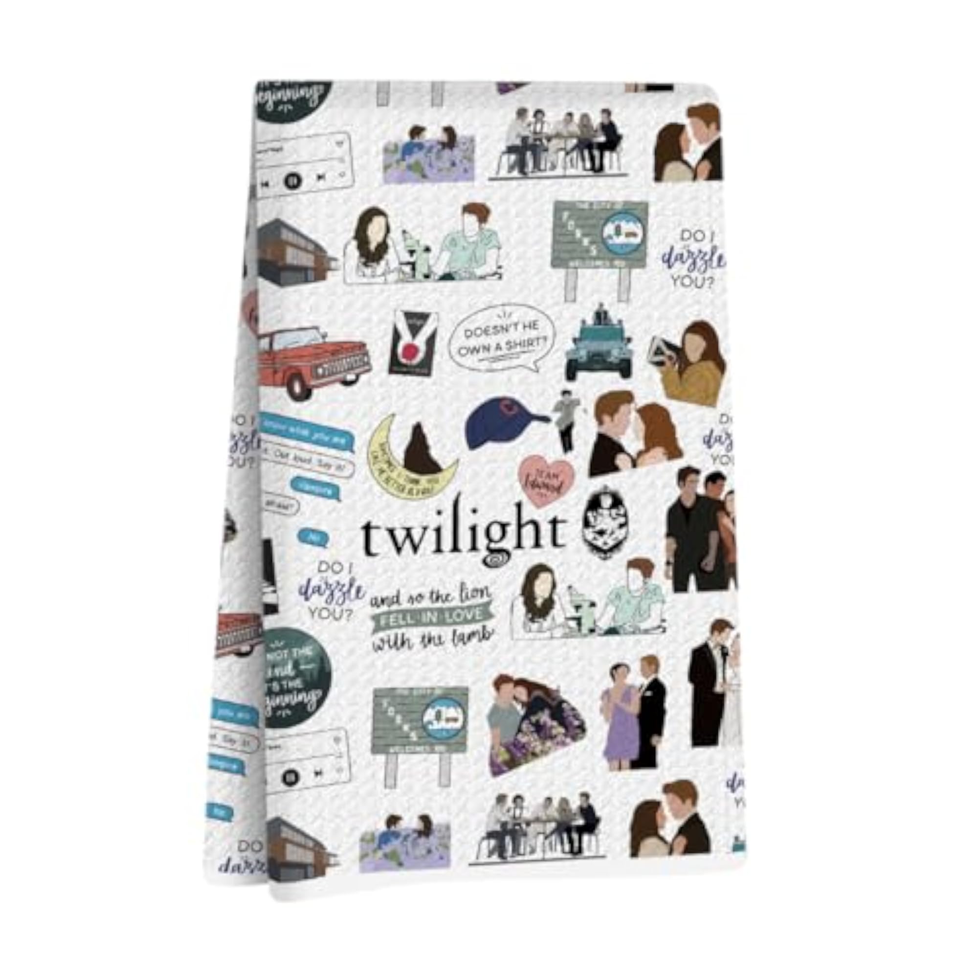 Twilight Merch Kitchen Towel, Absorbent Decorative Waffle Weave